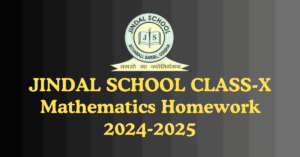 Read more about the article JINDAL School CLASS-10 Homework 2024